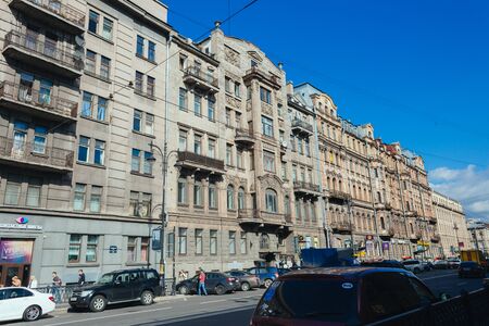 Saint Petersburg, Russia - 20 september 2015 - Church of St Panteleimonのeditorial素材