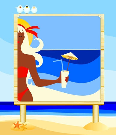 Party on the beachのイラスト素材