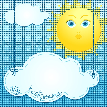 Sky backgroundのイラスト素材