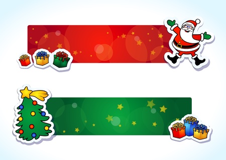 Funny Christmas banner, vectorのイラスト素材
