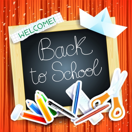 School background with blackboardのイラスト素材