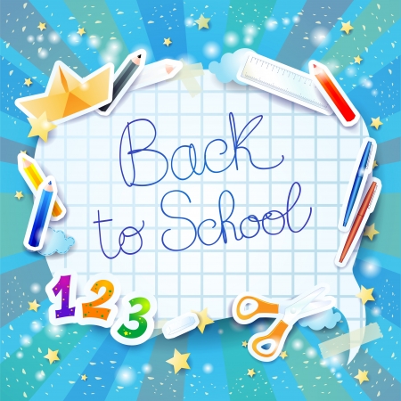 School background with bubbleのイラスト素材