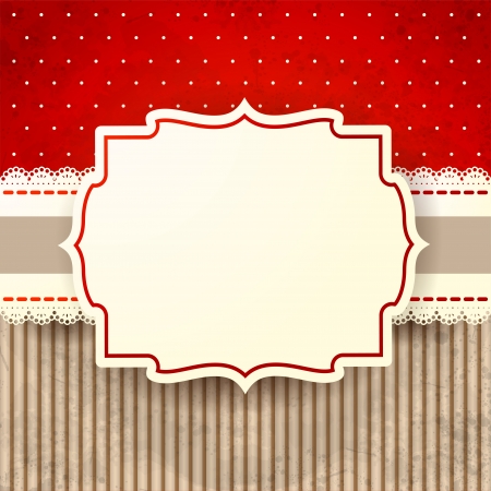 Grunge background with labelのイラスト素材