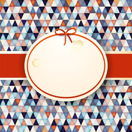 Abstract pattern with label and banner, vector illustration eps10のイラスト素材