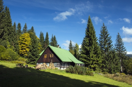 Mountain farmhouseのeditorial素材