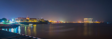 Night View in Phnom penh,Cambodia.