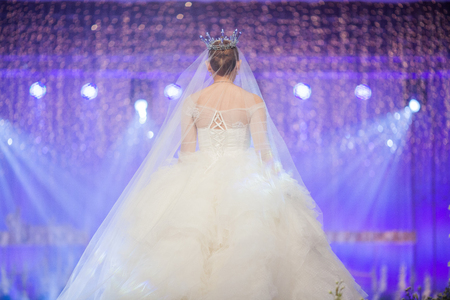 Fashion show Wedding fair princess theme.の写真素材