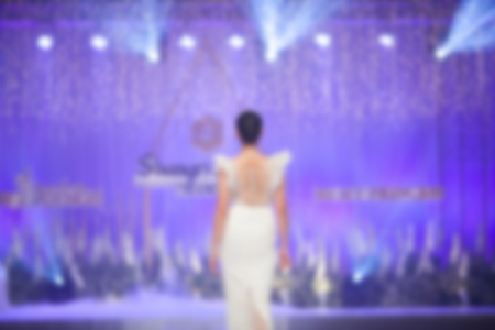 Fashion show Wedding fair out of focus,blur background.の写真素材