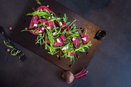 Beautiful Healthy Paleo Green Salad with  Radish.の写真素材