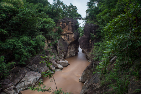 Obluang national park, Chiangmai province, Thailand.の写真素材