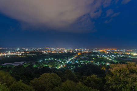 Wat Phrathat Khao Noi .This temple is the best location view of Nan province, Thailand..の写真素材