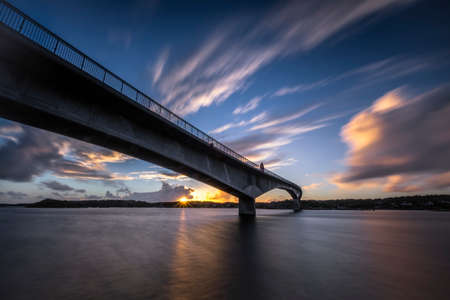 Bridge to Marstrand, Bohuslaen, Swedish West Coastの写真素材