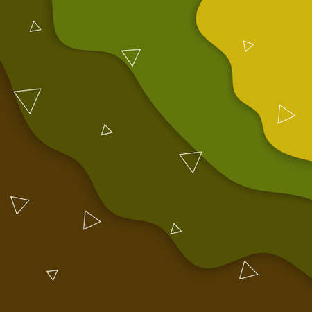 paper cut wave design background template with summer color