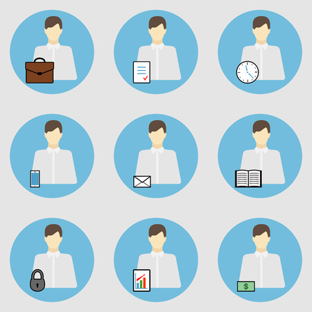 Businessman Iconsのイラスト素材