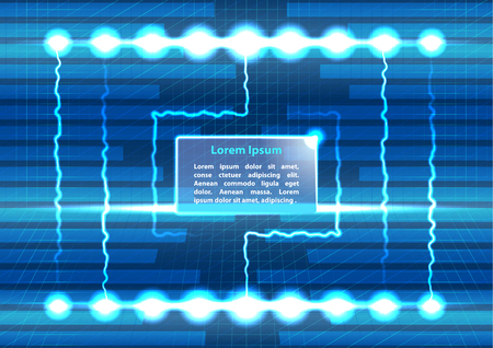 Abstract background with lighting and text placeのイラスト素材
