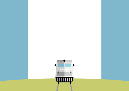 Template with Trainのイラスト素材
