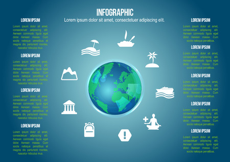 Globe with kind of holidayのイラスト素材