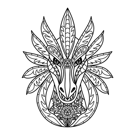 ornamental dragonのイラスト素材