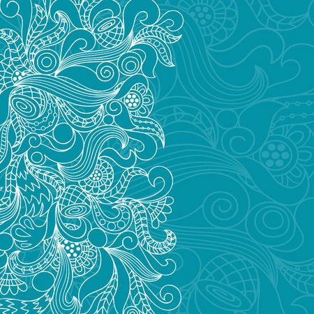 Vector illustration of abstract doodle pattern for backgrounds, mock ups, greeting card, posters, invitationsのイラスト素材