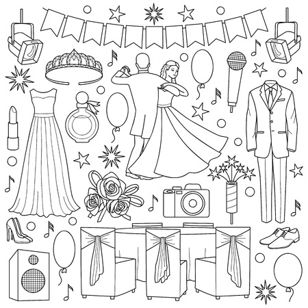 Ball Doodle Setのイラスト素材