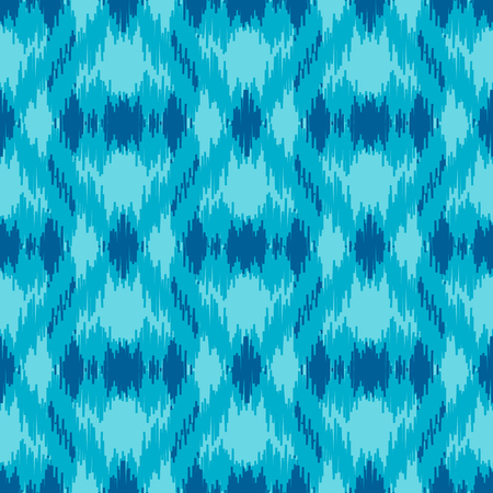 Blue ethnic seamless patternのイラスト素材