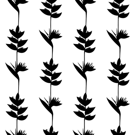 Tropic Flowers Seamless Patternのイラスト素材