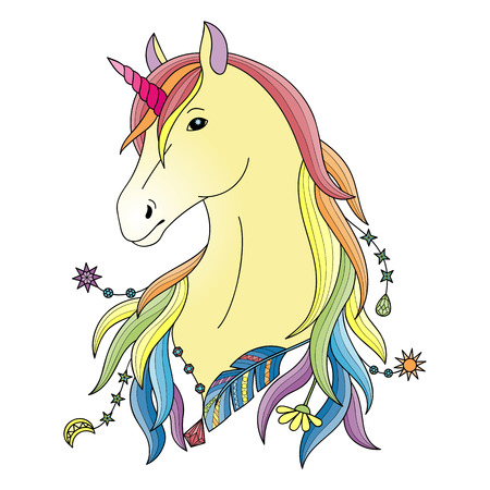 Unicorn symbol.のイラスト素材