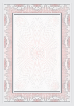 Vector Guilloche Templateのイラスト素材
