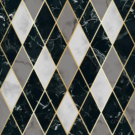 Marble Luxury Geometric Seamless Patternの写真素材
