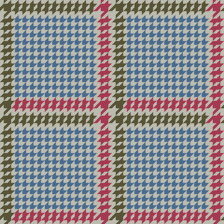 Check Fashion Seamless Pattern with Hounds Tooth