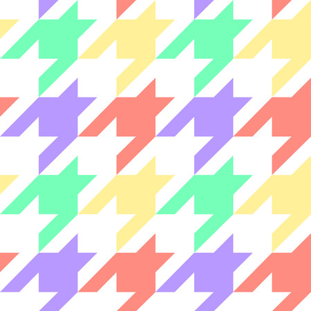 Houndstooth Vector Seamless Pattern. Repeat Textile Printのイラスト素材