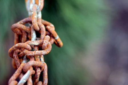 Rusty Chainの写真素材