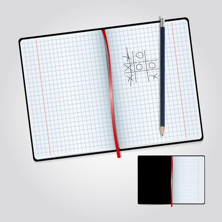 Notebook and pencilのイラスト素材