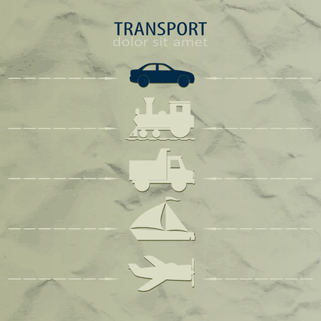 Icons transportのイラスト素材
