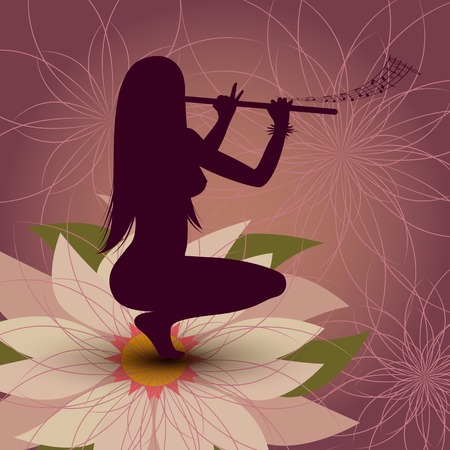 Played the fluteのイラスト素材