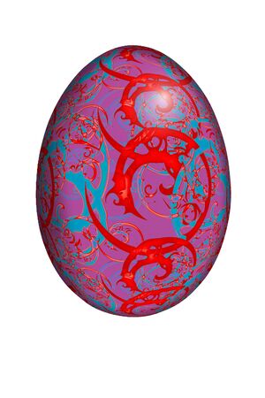 easter egg purpleの写真素材