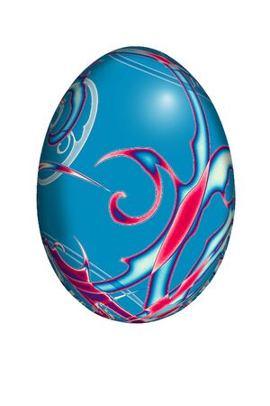 easter egg blueの写真素材