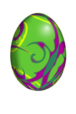 easter egg greenの写真素材