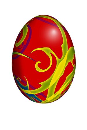easter egg red greenの写真素材