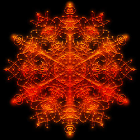 Fire mandalaの写真素材