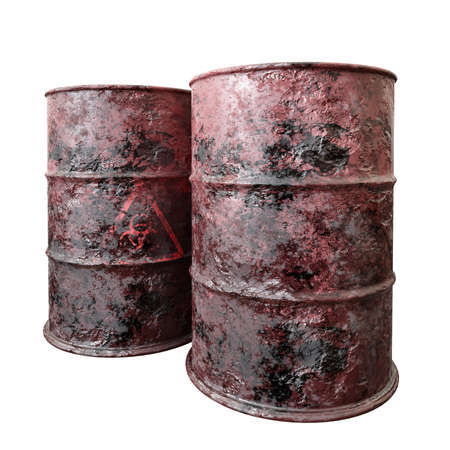 Oil barrel and gas industry manufacturing and trading business concept 3D render illustration.の写真素材