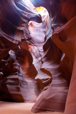 Rock formation in Antelope Canyon in Arizona, USA
