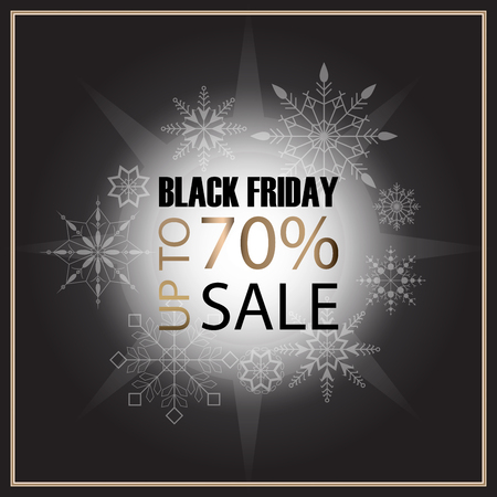 Sale banner template design. Sale poster of black Friday.のイラスト素材