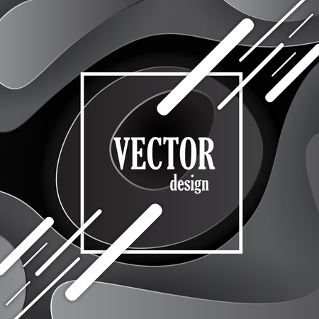 Modern banner template. Minimalist design. Geometric black and white  minimalist. Vector Illustration.のイラスト素材