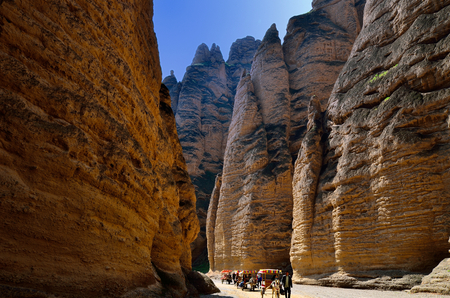 Jingtai the Yellow River Stone Forestのeditorial素材