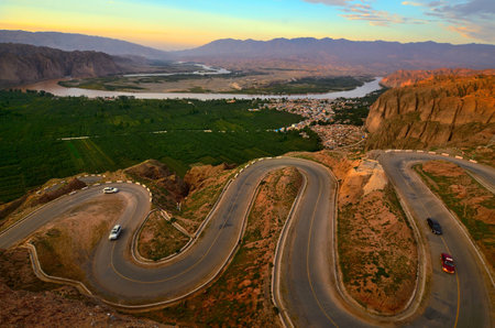 Landscape view of the highlandの写真素材