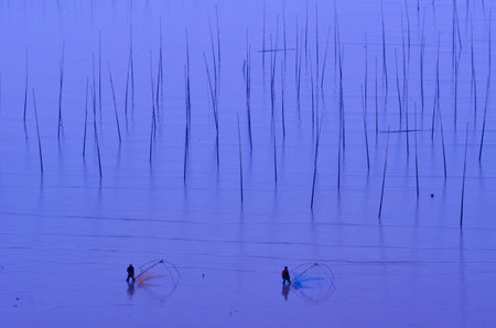 Xiapu tidal flat wetlandの写真素材
