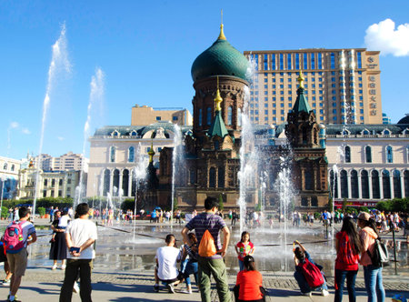 San Sophia Church Squareのeditorial素材