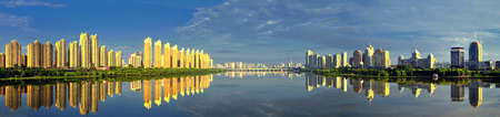 Panoramic view of a modern cityのeditorial素材