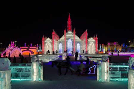 Harbin Ice Lanternのeditorial素材